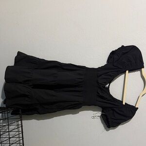 Justify Black Puff Sleeve Dress